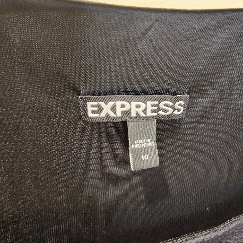 EXPRESS black Bodycon Sleevesless Dress size 10 - Picture 11 of 14